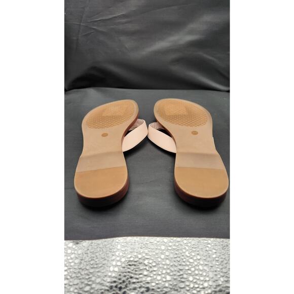 New Tory Burch Benton pink leather thong sandal Size  9 - Picture 11 of 12
